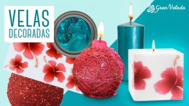 Hacer Velas Decoradas Con Purpurina En Casa Ideas Faciles