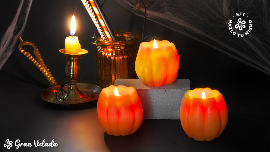 kit como hacer velas calabaza de halloween post