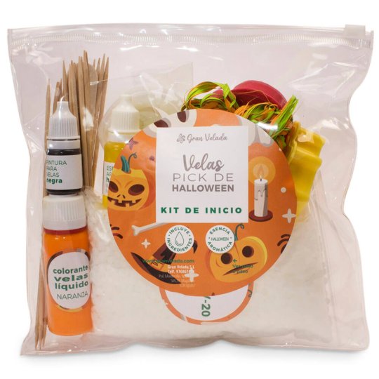 kit como hacer velas pick de halloween materiales e instrucciones 1